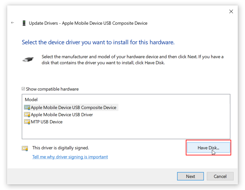 How to install correct drivers