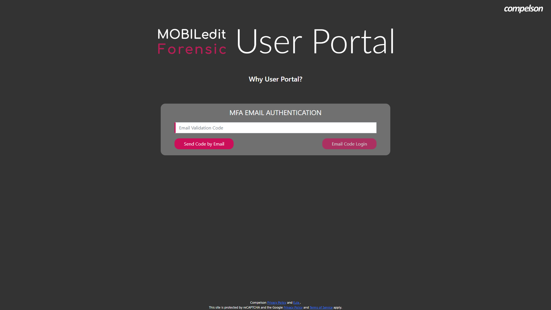 MOBILedit Forensic User Portal_MFA email code.png